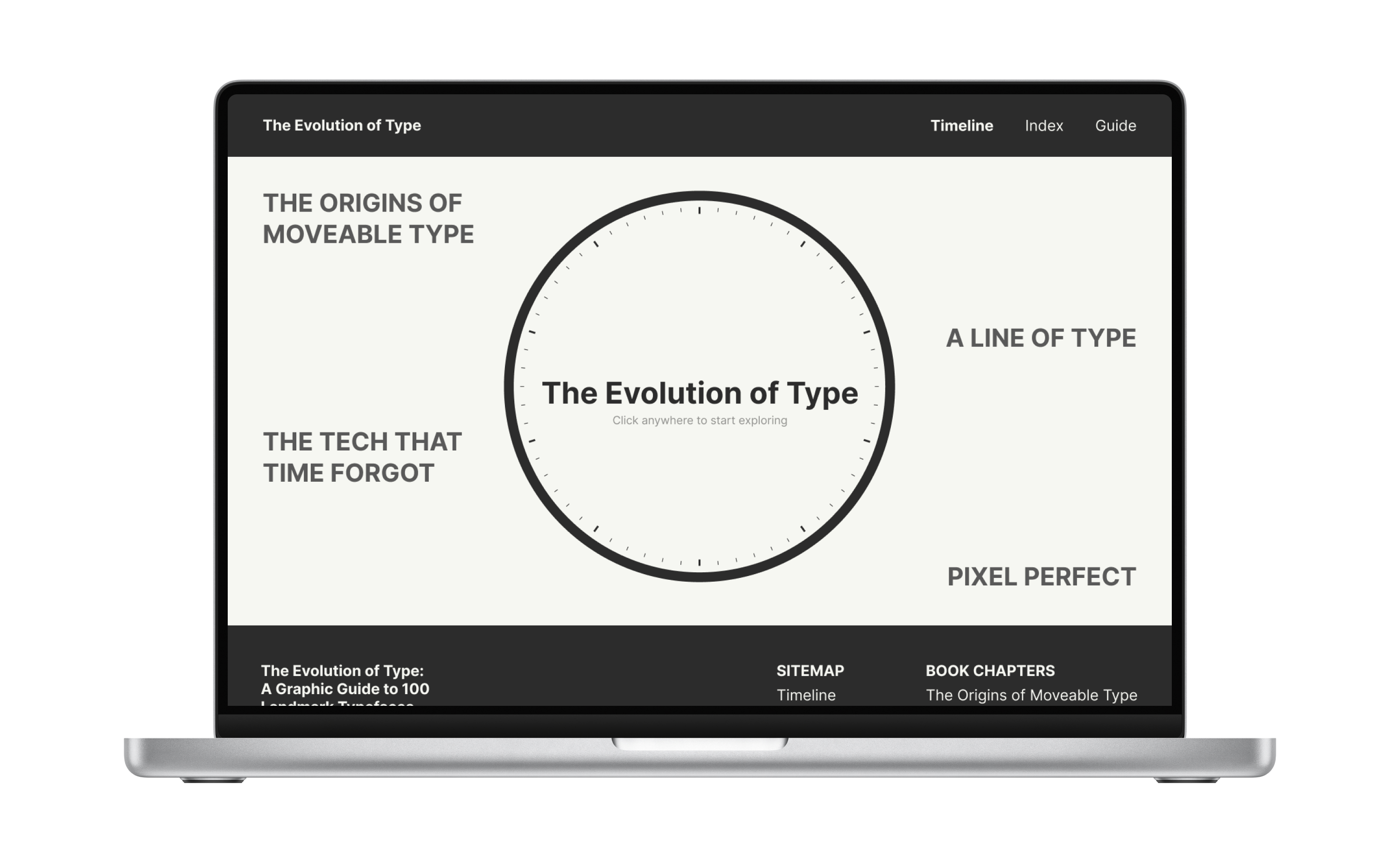 The Evolution of Type website homepage